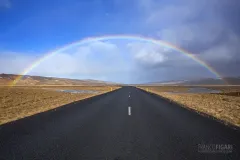 ISL0315_0264_Rainbow on the road (Iceland)